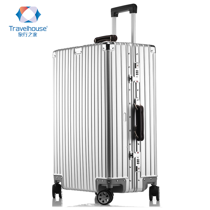 旅行之家拉杆行李箱铝镁合金铝框出差旅行物品箱万向行李旅行箱包