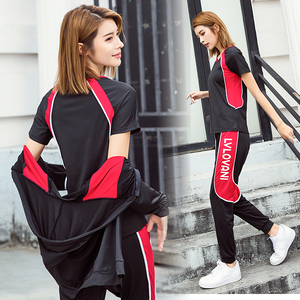 2018秋冬新款瑜伽服女大码宽松显瘦速干衣胖mm健身房跑步运动套装