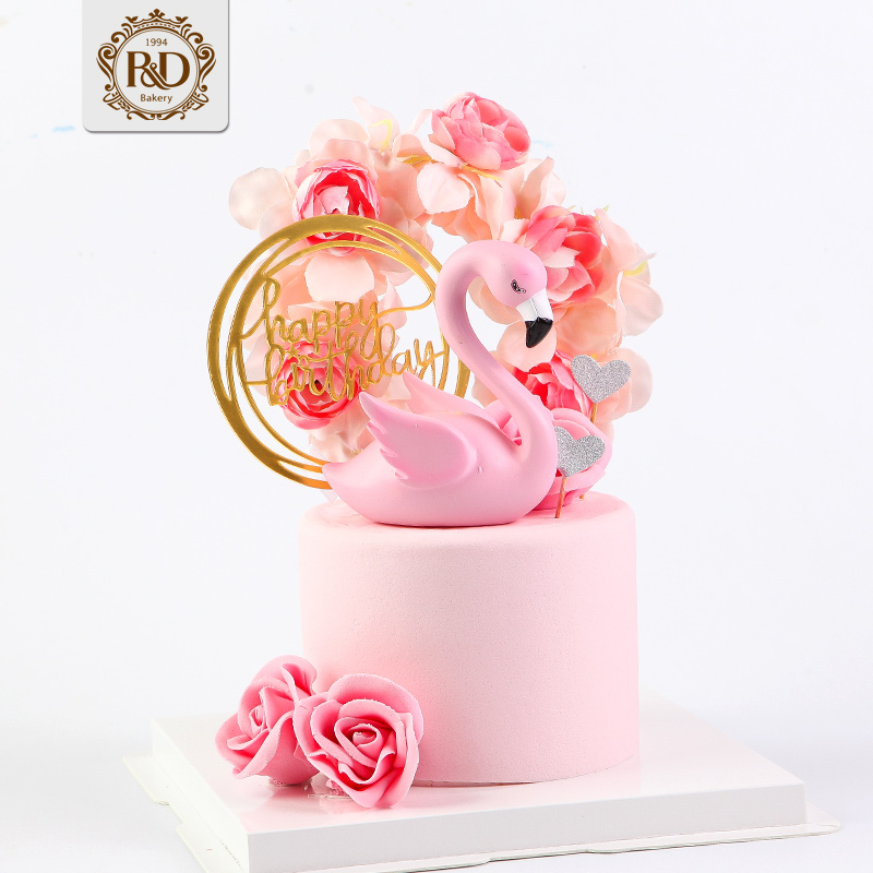 皇家美孚生日蛋糕/粉色浪漫蛋糕/卡通网红蛋糕 青岛
