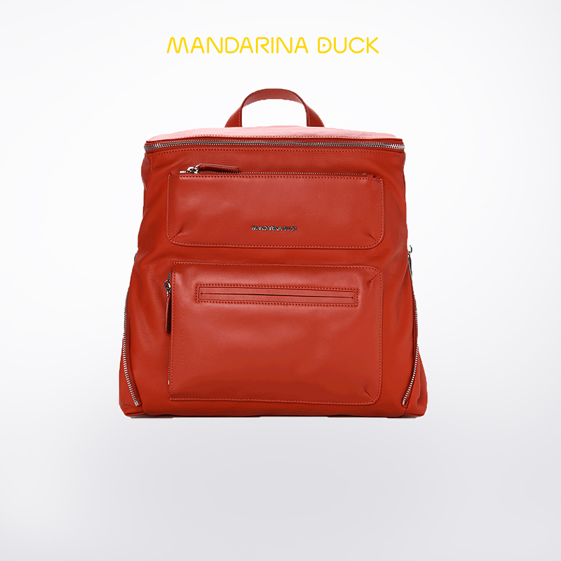 Mandarina Duck/意大利鸳鸯女士时尚休闲商务双肩背包