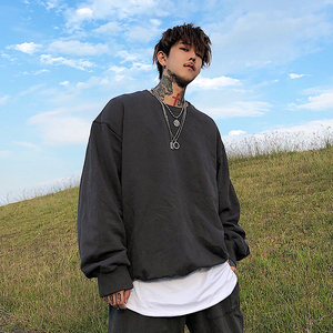 做旧宽松卫衣图片