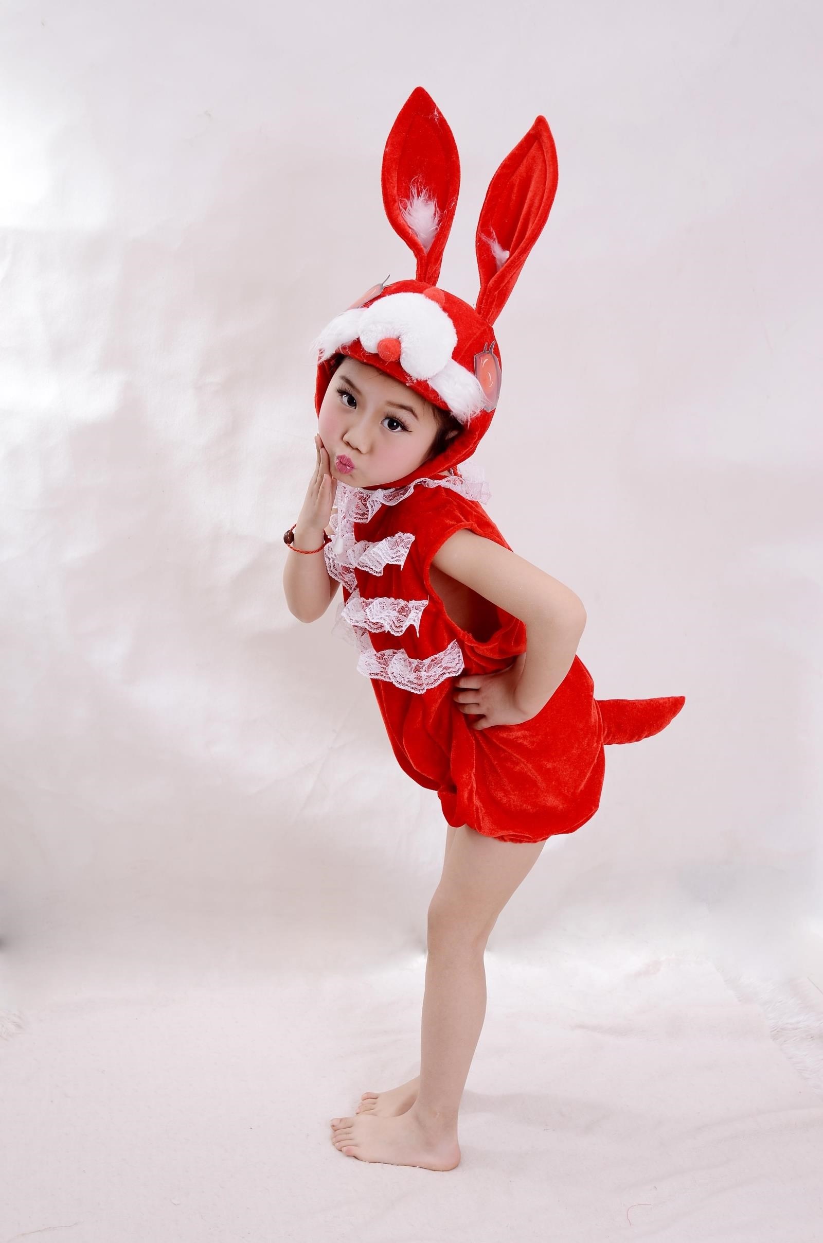 六一儿童节小白兔大灰狼动物表演服小兔子乖乖话剧舞蹈演出服装