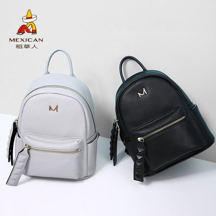 稻草人女包2017新款女双肩背包