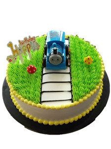 华瑞蛋糕模型 情景卡通托马斯小火车仿真蛋糕模型 生日蛋糕模型 89.