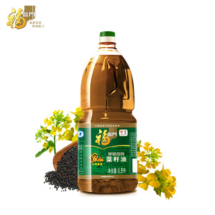 中粮直销 福临门 家香味浓香压榨菜籽油1.5l 食用油