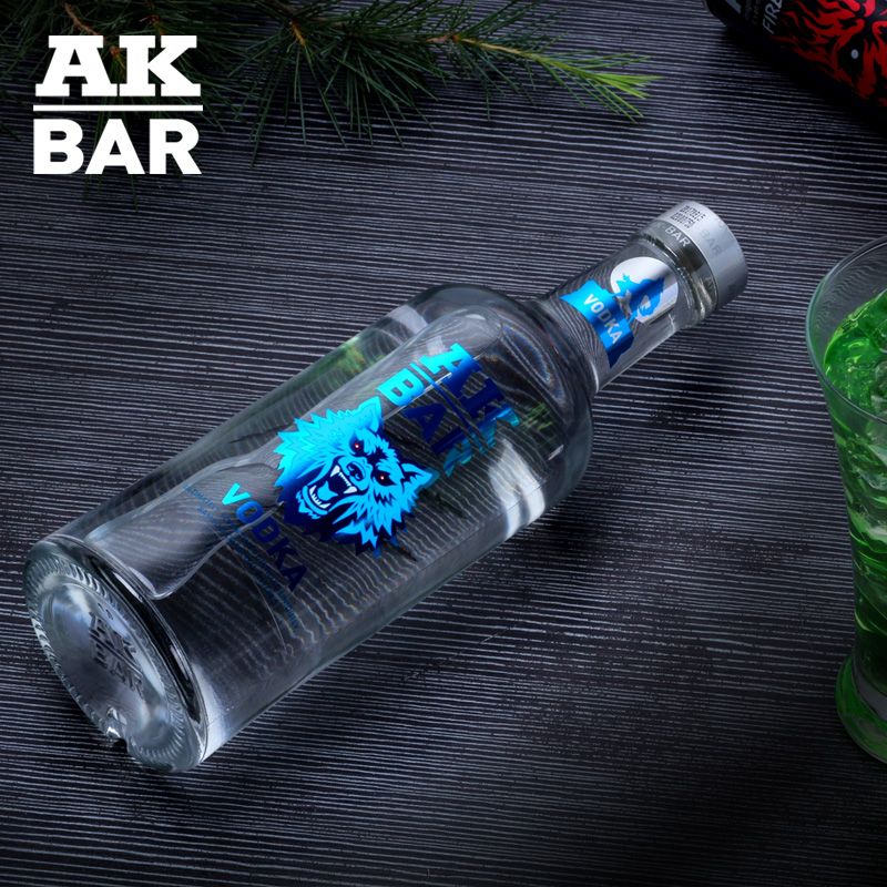 AK47夜店洋酒akbar伏特加阿卡47限量版原味烈酒vodka酒鸡尾酒基酒