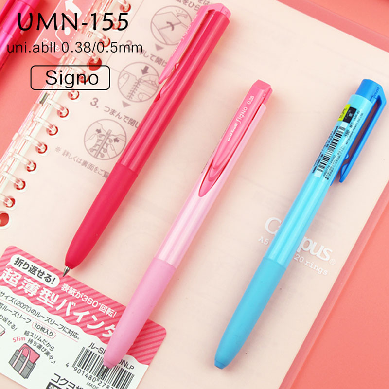 低阻尼 日本uni三菱|signo rt1 umn-155中性笔按动水笔0.38/0.5mm