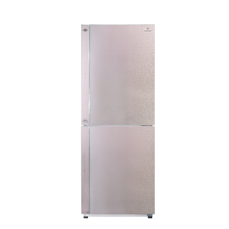 尊贵 BCD-305CW双门铜管冰箱 钢化玻璃面板两门风直冷电冰箱静音
