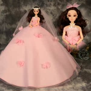 芭比娃娃婚纱豪华新娘图片