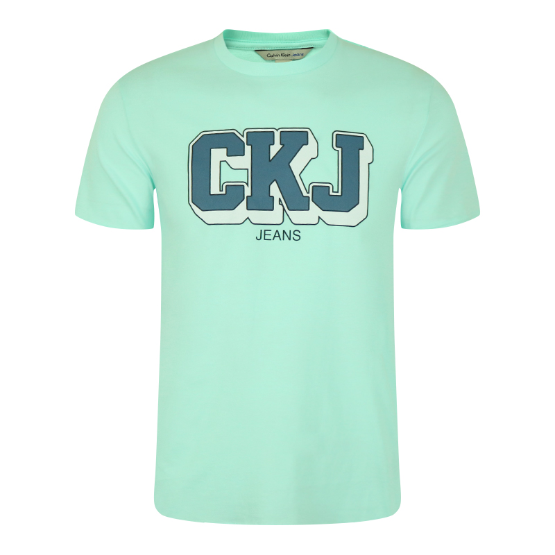 Calvin Klein/CK jeans男圆领字母短袖T恤夏季纯棉半袖美国直邮
