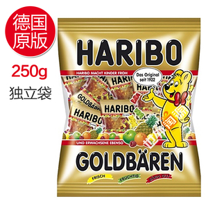 德国haribo 哈瑞宝 经典小熊软糖 金熊橡皮糖 水果糖 独立装250g