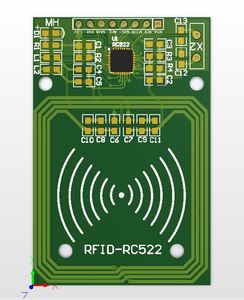 mfrc 522rc522 原理图 pcb文件 rfid射频ic卡感应模块