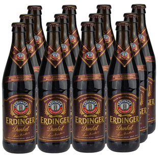 德国啤酒艾丁格黑啤酒(爱尔丁格)黑啤酒 erdinger 500ml*12瓶