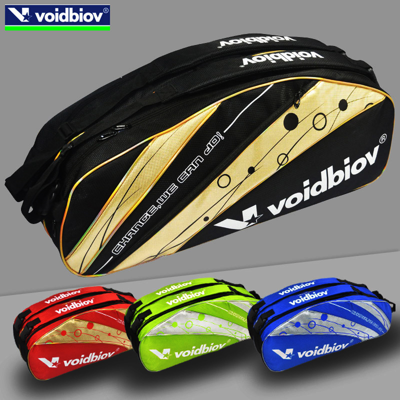 voidbiov羽毛球包双肩背包6到12支装男女单双肩网球拍袋3