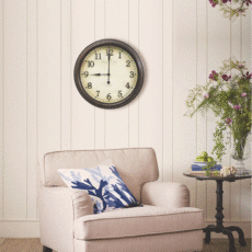 橡树庄园 美式客厅汉克斯时尚挂钟 个性家居样板房卧室数字钟表