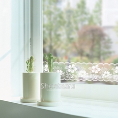 玻璃腰线贴 橱柜镜面装饰墙贴纸 花边蕾丝镜边贴膜防水欧式瓷砖贴