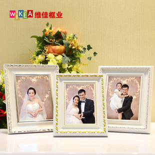 婚纱照相框摆台创意支架像框欧式照片框相架5寸6寸8 七寸装饰画框