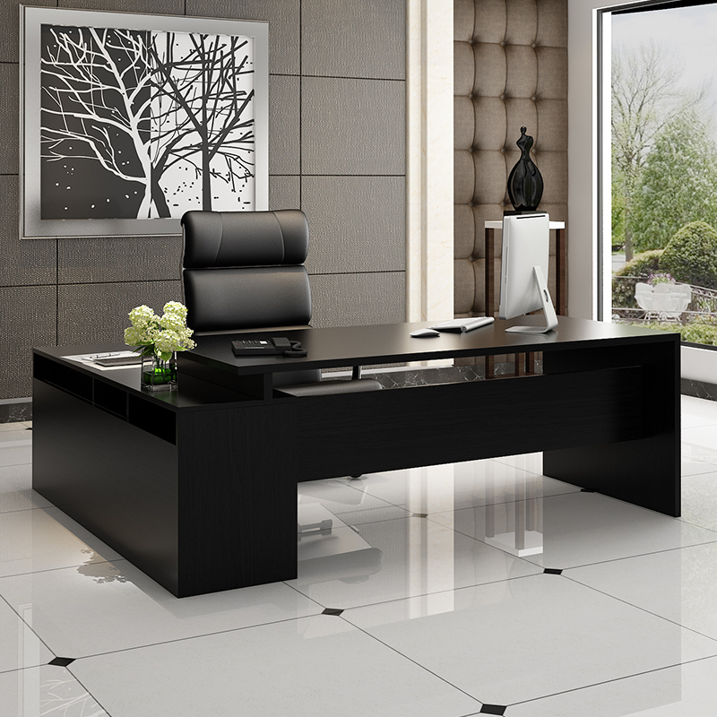 办公桌简约家用现代老板桌总裁桌大班台经理桌子单人组合办公家具