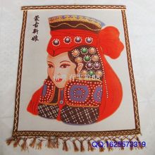 特色手工艺品少数民族特色用品蒙古族特色蒙古画毡画蒙古新娘