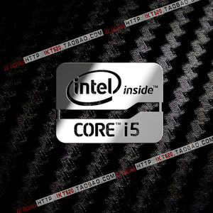 intel贴纸 core i5 酷睿2 logo 手机金属贴 笔记本贴 电脑标志