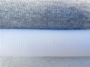 白色t恤布料纯棉针织面料图片