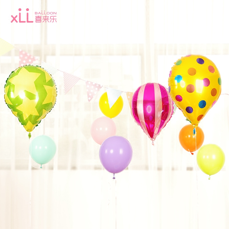 宝宝满月百天布置儿童周岁生日商场店庆酒吧派对装饰品卡通热气球