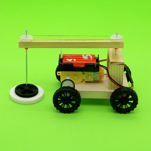 自制刷刷车diy扫地机器人儿童科学实验玩具手