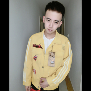 秋季新潮 span class=h>男装 /span>夹克上衣快手红人赵中阁同款个性