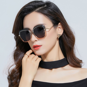 2018新款偏光 span class=h>太阳镜 /span>圆脸大脸女士墨镜女韩版潮