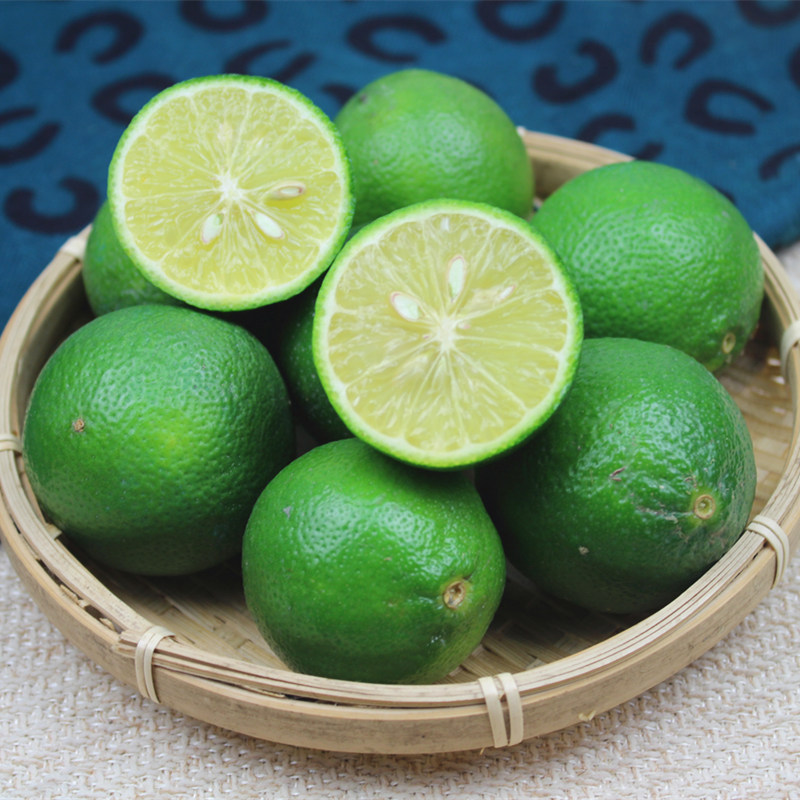 青柠檬500克新鲜夏季水果皮薄多汁青柠檬 2斤包邮 坏包赔