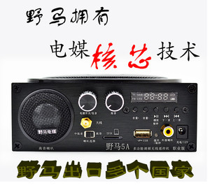 新款野马电媒五代5a职业版高配电煤野马正品无线遥控mp3音箱