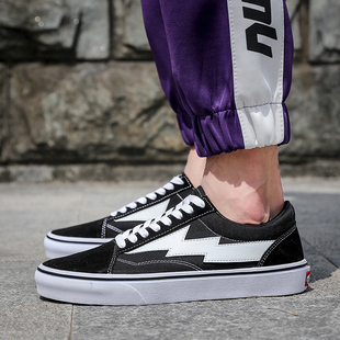 万斯迈典闪电联名男鞋经典款滑板女鞋帆布鞋男情侣板鞋vansОgoo