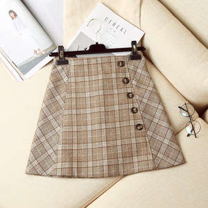 【新品价88元】单排扣不规则一步裙女秋冬季