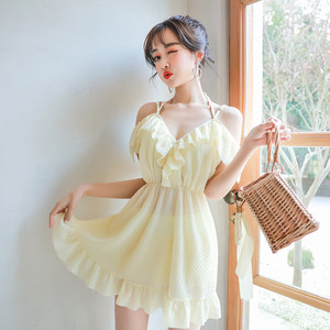 少女泳衣女学生小清新三件套