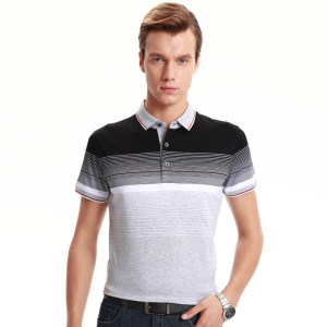 虎牌男装2019年夏季薄款短袖抗皱免烫透气商务正装棉短袖 span class=