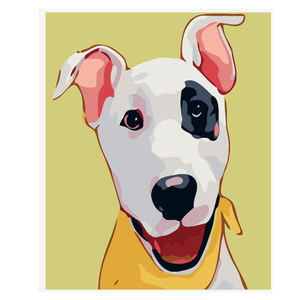 儿童卡通diy数字油画手绘动漫叮当猫填色装饰画大幅客厅动物挂画