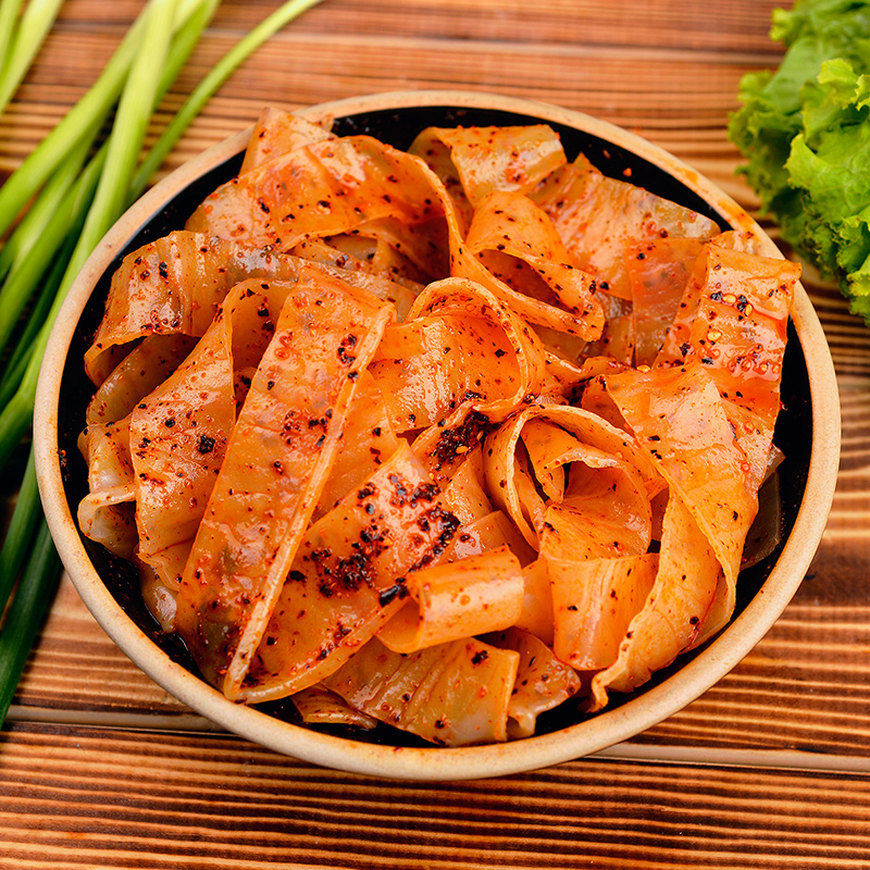 甘肃特产小吃食品王小凤擀面皮薄面筋凉皮凉拌面酿皮红油米皮速食