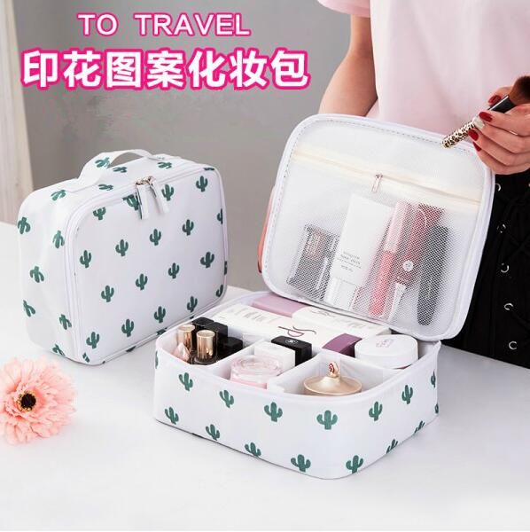 Trip cosmetic bag article the big capacity receive a Korea's lovely small female of mini small fair lady of a pack of bag and then hold to wash Shu to wrap - intl