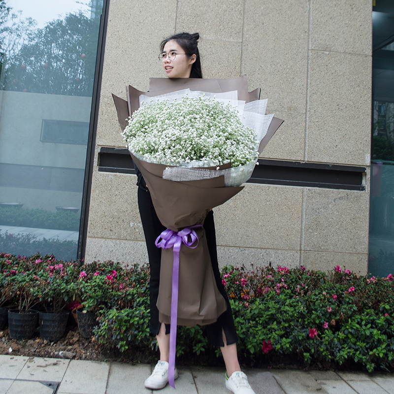 超大巨型满天星鲜花速递生日花束北京上海南京杭州温州同城送花店