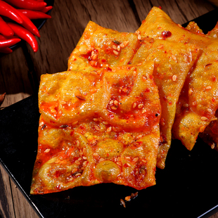 湖南平江特产香干 泡泡皮干 香辣条辣片豆皮气泡豆干麻辣小吃零食