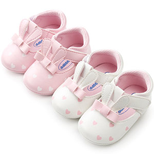 ttka女宝宝鞋子0-6个月1一2岁公主单皮鞋春秋款小兔子婴儿学步鞋