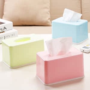 糖果色 span class=h>纸巾盒 /span>家用客厅茶几桌面抽纸盒餐巾纸