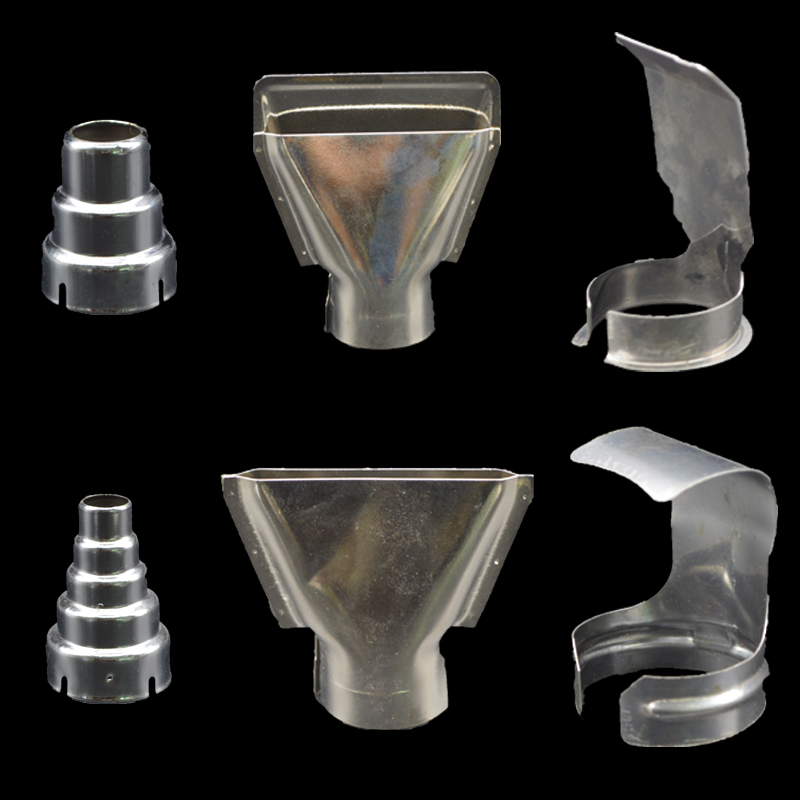 通用手持热风枪风嘴三层 五层 圆型 扁形风咀烘烤枪头热风筒