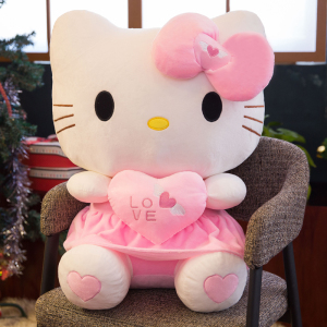 哈喽hellokitty公仔毛绒玩具粉色kt凯蒂猫玩偶布娃娃女生日礼物 59.