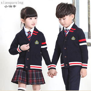 新款幼儿园园服秋冬装高中英伦风学院派中小学