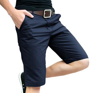夏季薄款中年男七分裤短裤爸爸装中裤中老年人
