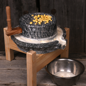 class=h>石磨 /span> 家用青石石墨盘传统米粉机纯手工磨豆机豆浆机 