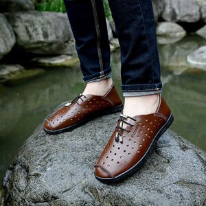 男士凉皮鞋2017新款潮流图片