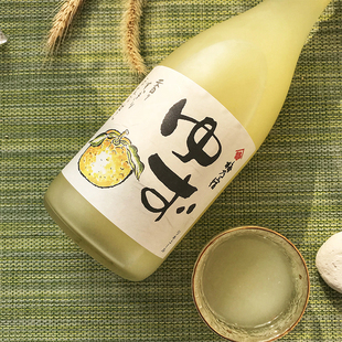 【果酒标杆】日本梅乃宿柚子酒果肉酒果味利口酒女士低度甜酒果酒