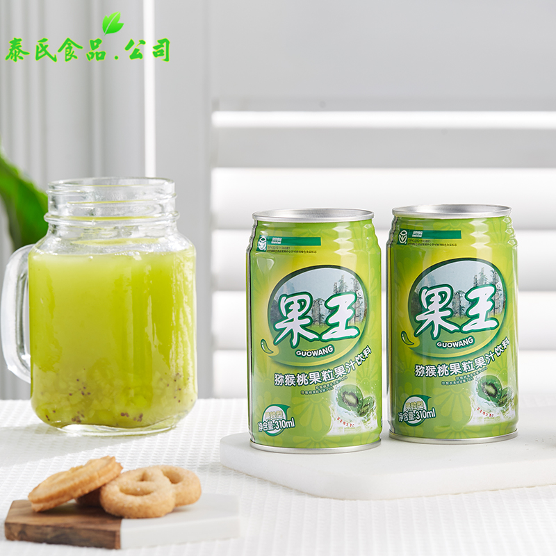 310mlx6罐批量老爹果王猕猴桃汁 原果浆果汁果粒果味饮料新品